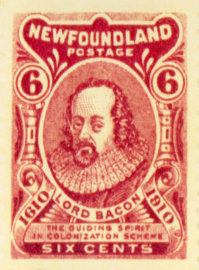 Lord Bacon, 6c Newfoundland Postage Stamp