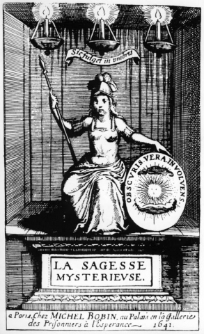 Bacon, La Sagesse Mysterieuse des Anciens (1641) frontispiece