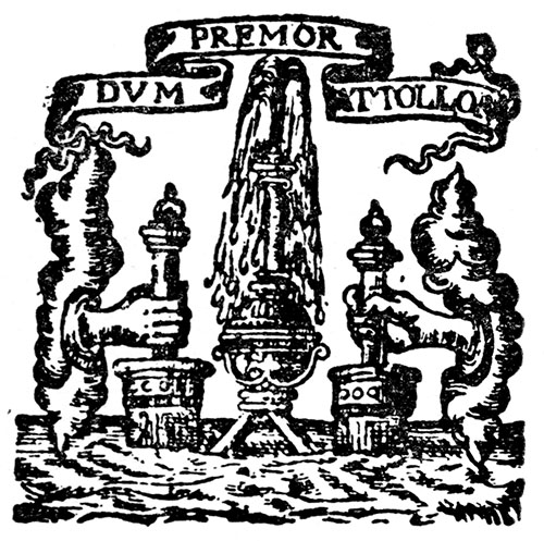 Fountain of Life titlepage emblem: Francis Bacon, New Atlantis (1659)