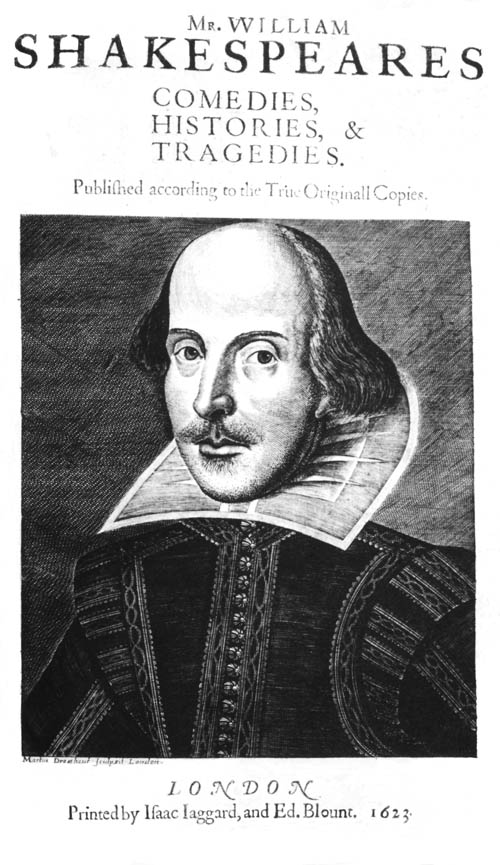 Shakespeare Folio (1623) titlepage